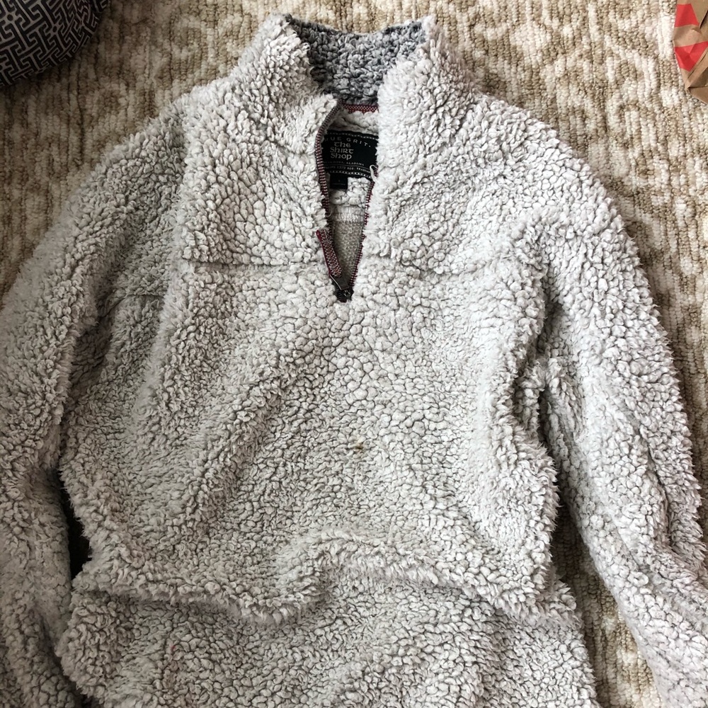 TRUE GRIT oversized Sherpa jacket. Size Small.
